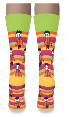 Sammy’s Bright Buddy – Cotton Crew Socks