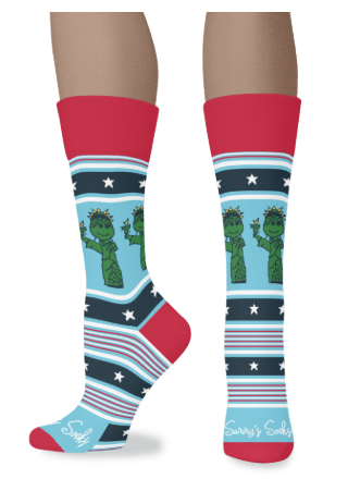 Sammy’s Lady Liberty - Cotton Crew Socks