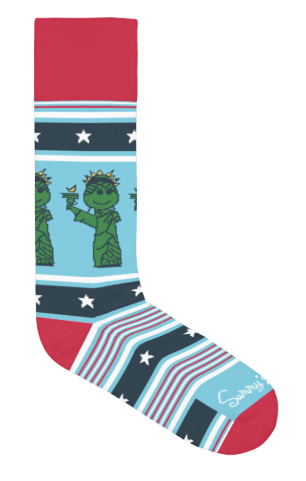 Sammy’s Lady Liberty - Cotton Crew Socks