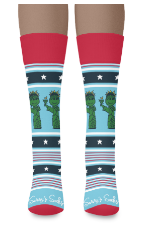 Sammy’s Lady Liberty - Cotton Crew Socks