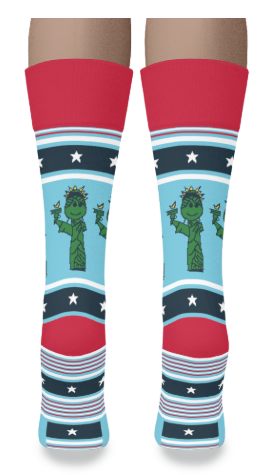 Sammy’s Lady Liberty - Cotton Crew Socks