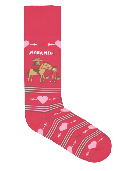 MAGA Meg & Friends – Heart & Hope Crew Socks