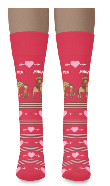 MAGA Meg & Friends – Heart & Hope Crew Socks